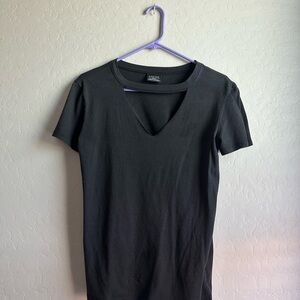 Express Black V-Neck T-Shirt